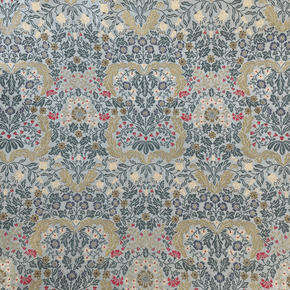 Arbustus Duck Egg - Cotton Mix Tapestry Fabric